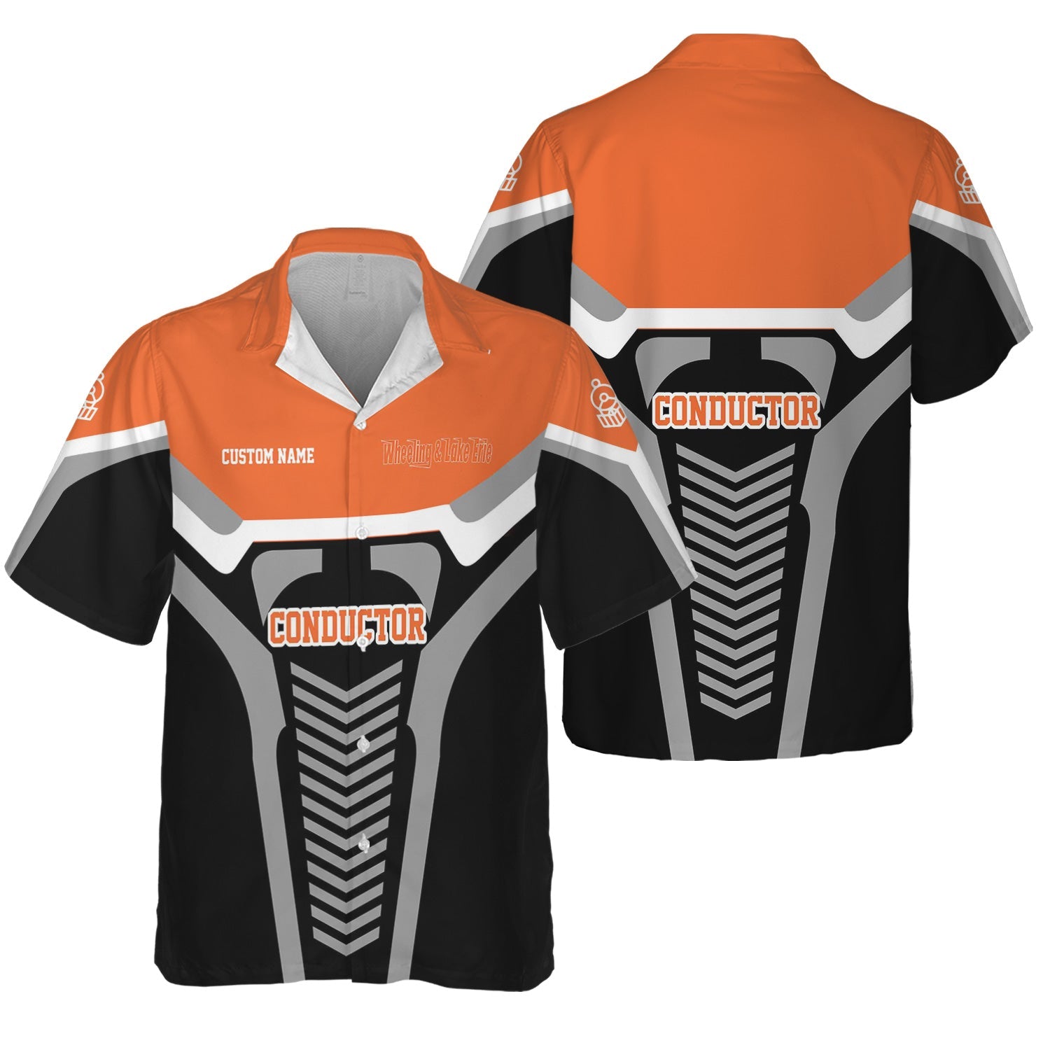 Railspirit Personalized Wheeling And Lake Erie Railroad Hawaiian Shirt Track-Inspired with Custom Job Position Train Shirt