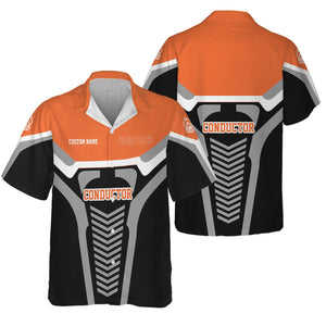 Railspirit Personalized Wheeling And Lake Erie Railroad Hawaiian Shirt Track-Inspired with Custom Job Position Train Shirt