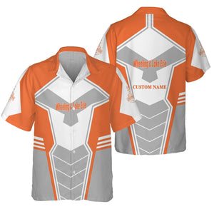 Railspirit Personalized Wheeling And Lake Erie Railroad Hawaiian Shirt Engine-Inspired Style Train Shirt for Railroad Fanatic