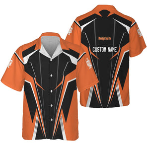 Railspirit Personalized Wheeling And Lake Erie Railroad Hawaiian Shirt Lightning-Edge Design Train Shirt For Railroad Lovers