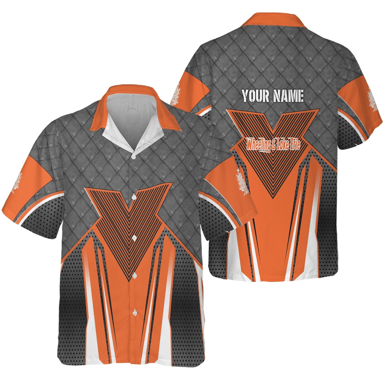 Railspirit Personalized Wheeling And Lake Erie Railroad Hawaiian Shirt Rugged Steel Vibes Train Shirt All Over Print