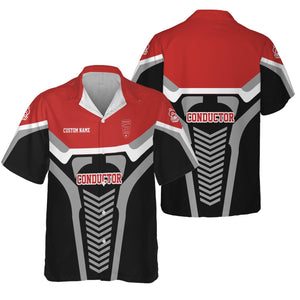 Railspirit Personalized Bangor And Aroostook Railroad Hawaiian Shirt Track-Inspired with Custom Job Position Train Shirt