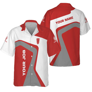 Railspirit Personalized Bangor And Aroostook Railroad Hawaiian Shirt Unique Design with Custom Job Position Train Shirt