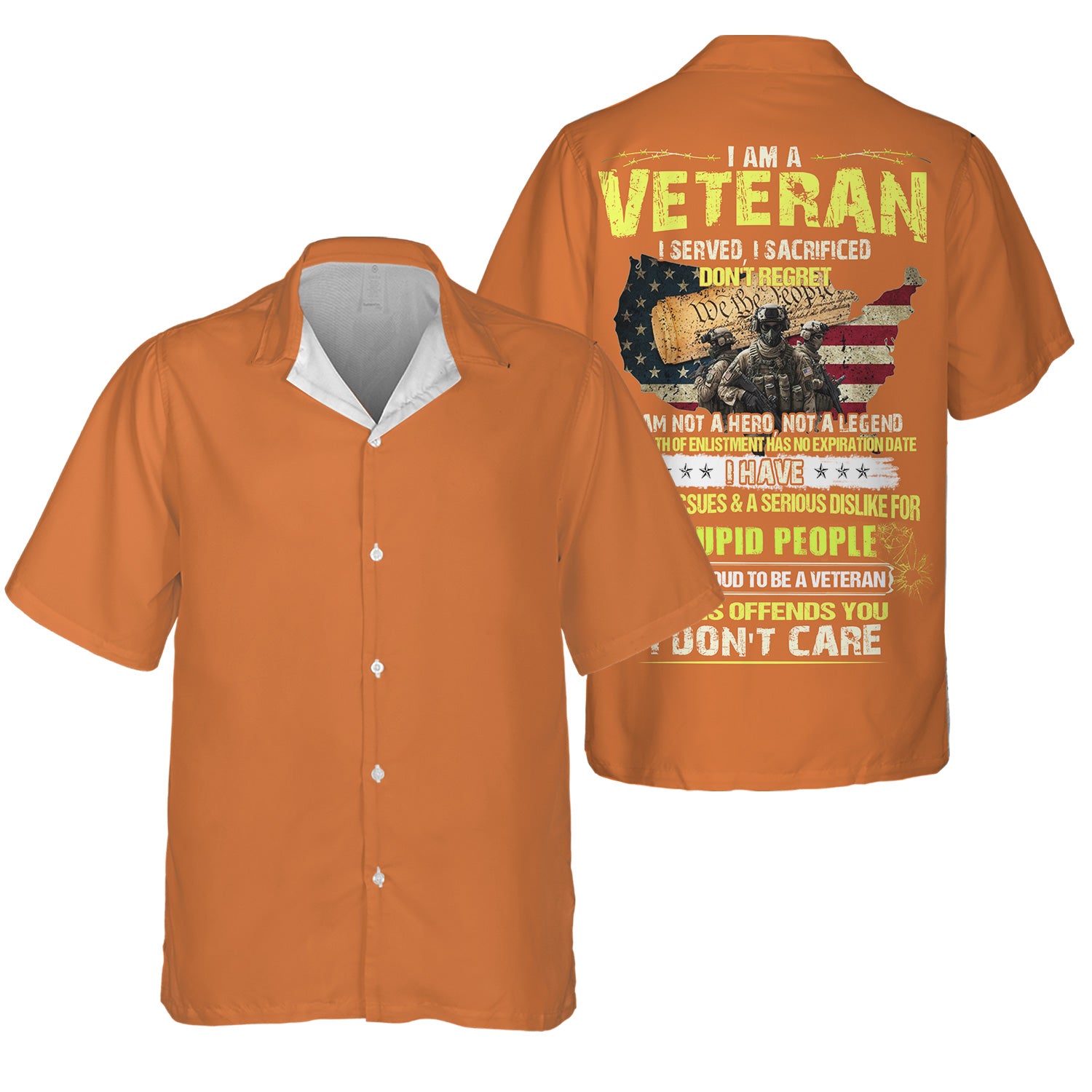 I Am a Veteran Shirt, Proud Military Tee With Hoodie, Patriotic Gift for Men, American Flag Veteran Shirt