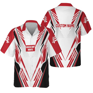 Railspirit Personalized Green Bay & Western Railroad Hawaiian Shirt Railroad Tribute Design Train Shirt for Train Lovers