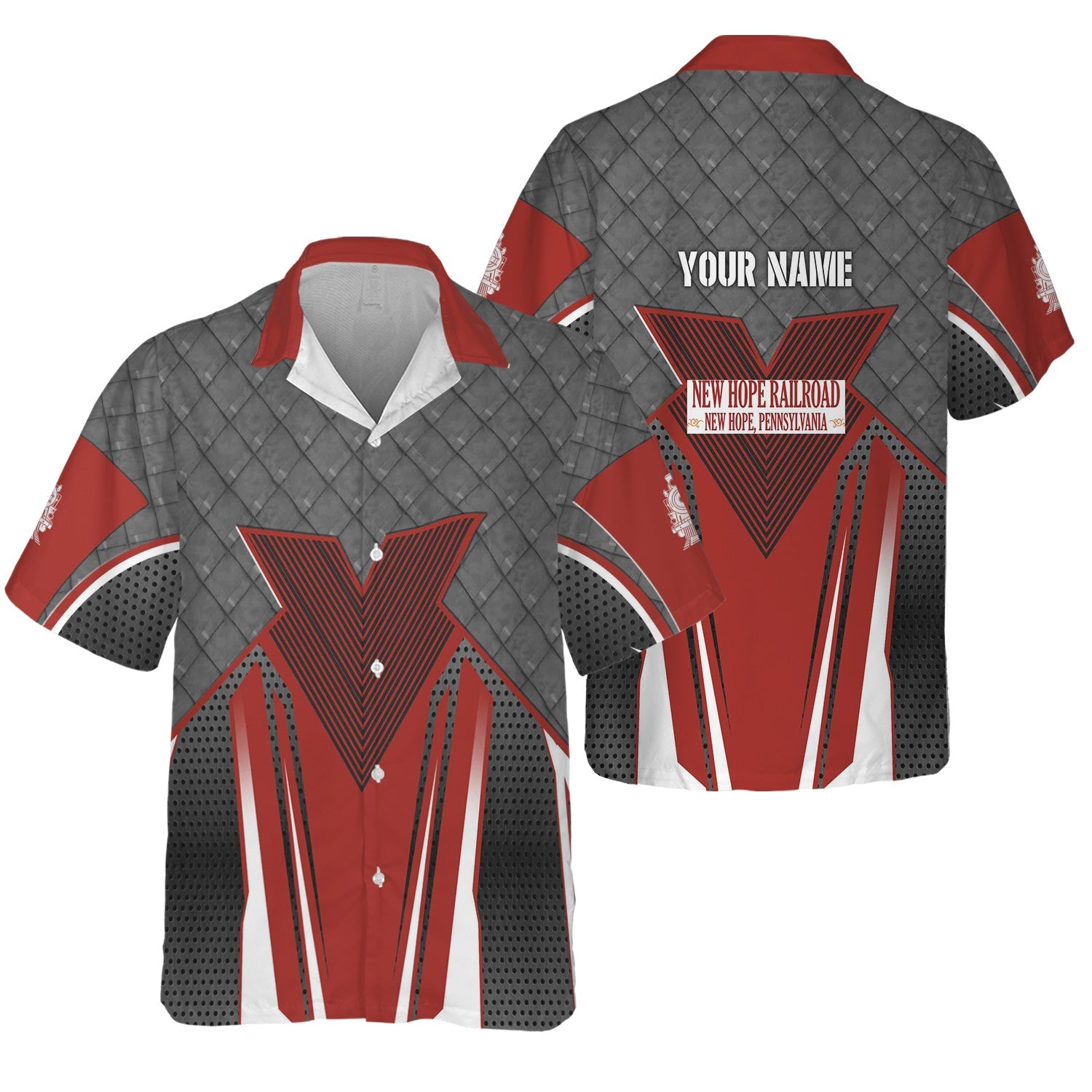 Railspirit Personalized New Hope Railroad Hawaiian Shirt Rugged Steel Vibes Train Shirt All Over Print