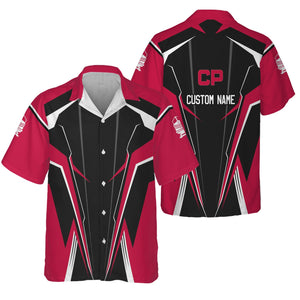 Railspirit Personalized Canadian Pacific Railroad Hawaiian Shirt Lightning-Edge Design Train Shirt For Railroad Lovers