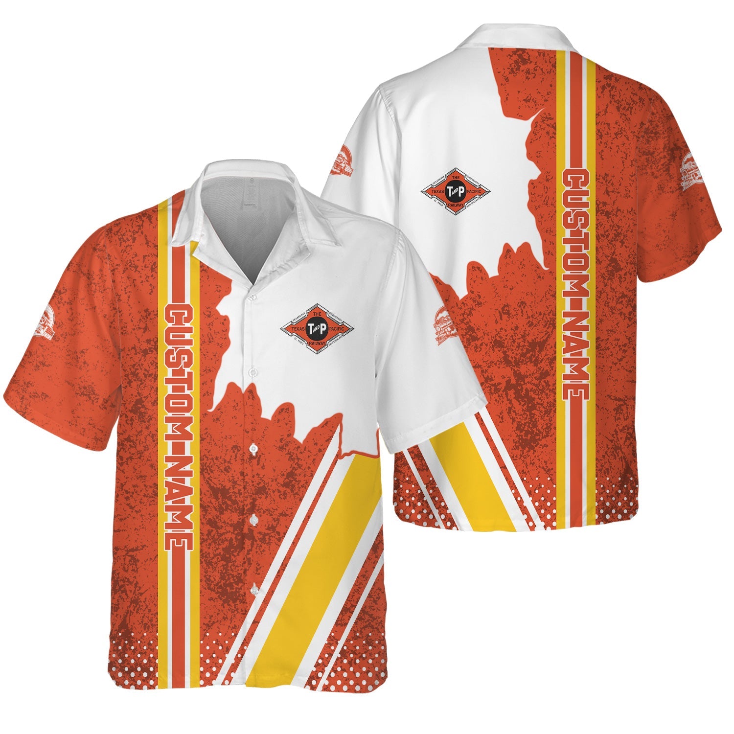 Railspirit Personalized Texas and Pacific Railway Hawaiian Shirt All Over Printed Unisex Shirt