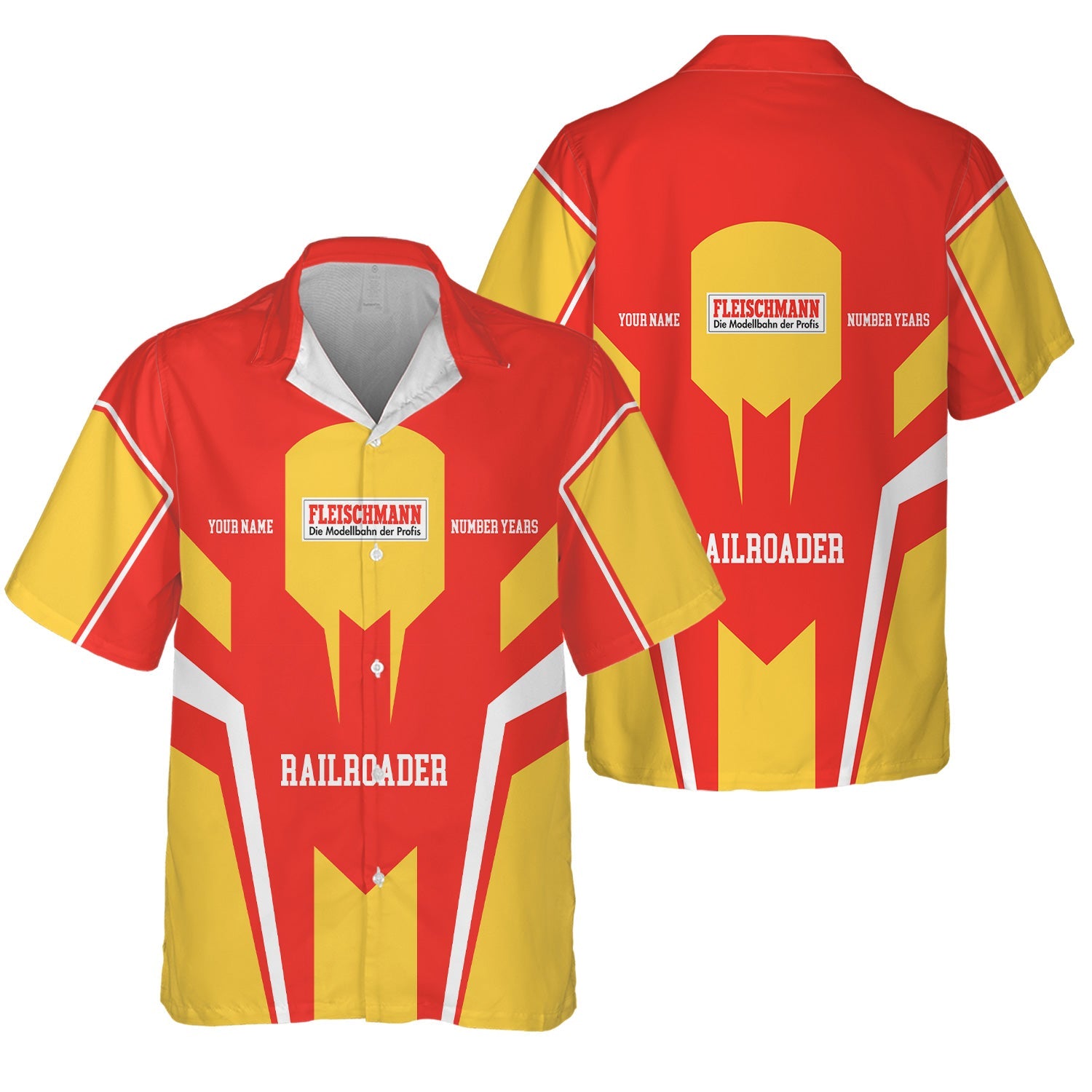 Railspirit Personalized Fleischmann And Western Railroad Hawaiian Shirt Custom Year Railroader Shirt Gift Idea For Train Lover