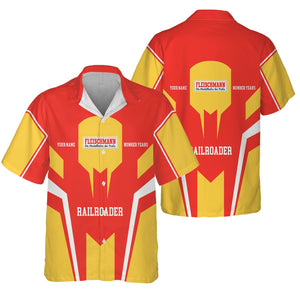 Railspirit Personalized Fleischmann And Western Railroad Hawaiian Shirt Custom Year Railroader Shirt Gift Idea For Train Lover