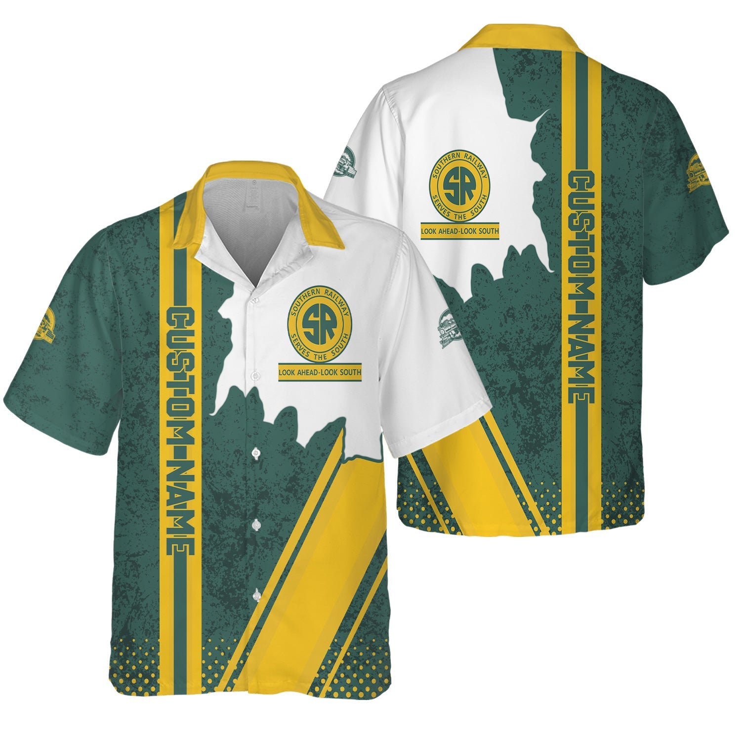 Railspirit Personalized Southern Railway U.S Hawaiian Shirt SOU All Over Printed Unisex Shirt