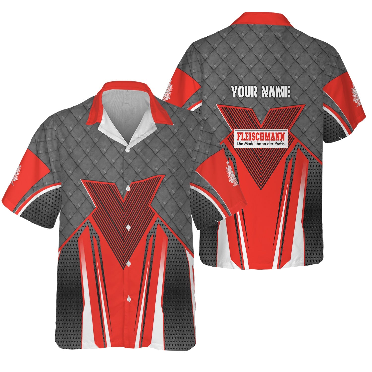 Railspirit Personalized Fleischmann And Western Railroad Hawaiian Shirt Rugged Steel Vibes Train Shirt All Over Print