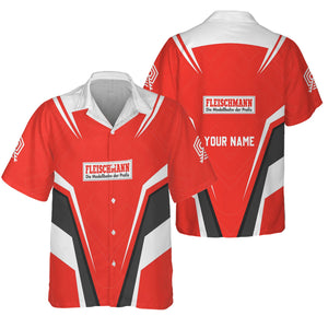 Railspirit Personalized Fleischmann And Western Railroad Hawaiian Shirt Railway Inspired Apparel Train Shirt For Train Lovers