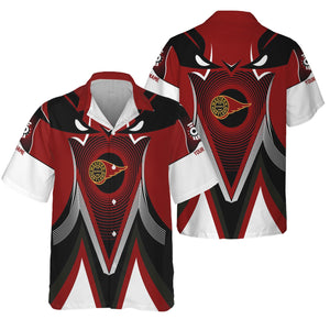 Railspirit Personalized Western Maryland Railway Hawaiian Shirt Vibrant Graphic Pattern Shirt For Train Enthusiasts