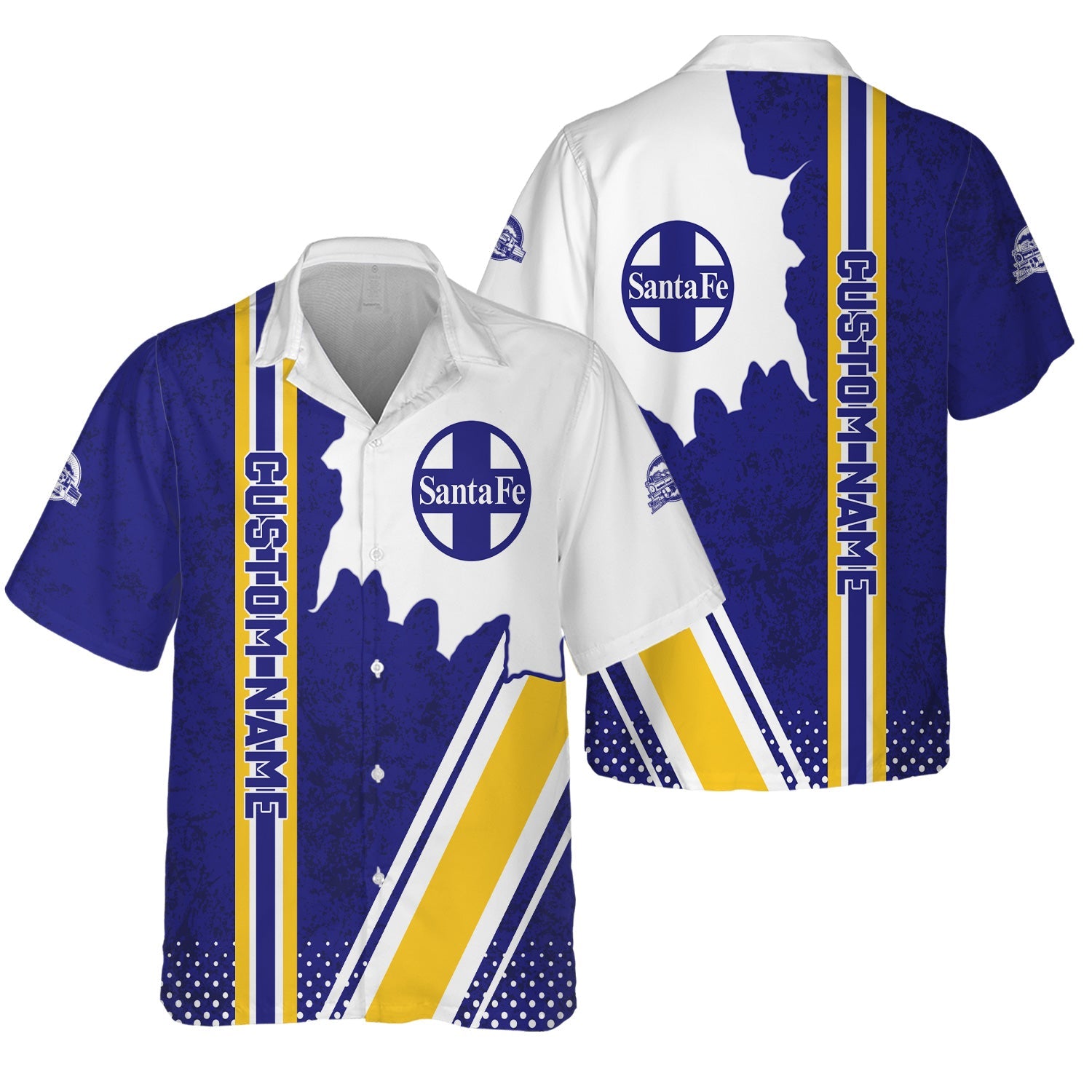 Railspirit Personalized Santa Fe Railway Hawaiian Shirt Atchison, Topeka and Santa Fe Railway All Over Printed Unisex Shirt