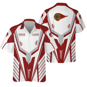 Railspirit Personalized Western Maryland Railway Hawaiian Shirt Workwear-Inspired with Custom Position Train Shirt