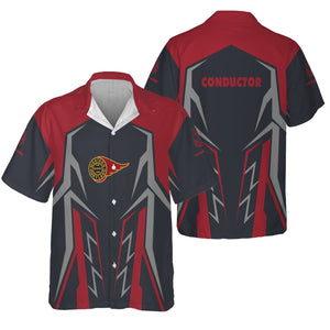 Railspirit Personalized Western Maryland Railway Hawaiian Shirt Futuristic Design with Custom Job Train Shirt