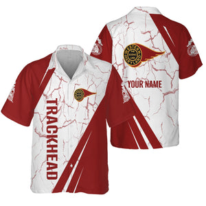 Railspirit Personalized Western Maryland Railway Hawaiian Shirt Crackle Texture Style Shirt For Trackhead