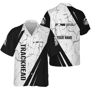 Railspirit Personalized Norfolk Southern Railway Hawaiian Shirt Crackle Texture Style Shirt For Trackhead