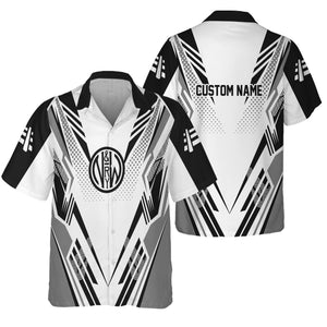 Railspirit Personalized Norfolk and Western Railway Hawaiian Shirt Railroad Tribute Design N&W Train Shirt for Train Lovers