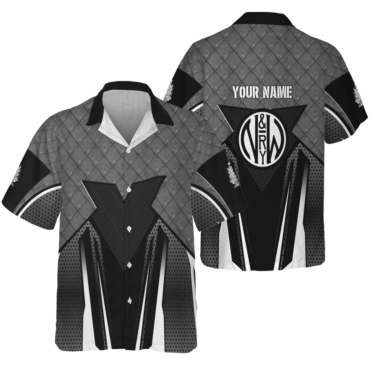 Railspirit Personalized Norfolk and Western Railway Hawaiian Shirt Rugged Steel Vibes N&W Train Shirt All Over Print