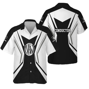 Railspirit Personalized Norfolk and Western Railway Hawaiian Shirt Unique Style with Custom Job N&W Train Shirt