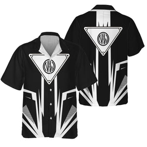 Railspirit Norfolk and Western Railway Hawaiian Shirt Bold Graphic Style N&W All Over Printed Shirt