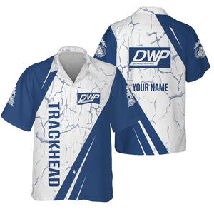 Railspirit Personalized Duluth, Winnipeg and Pacific Railway Hawaiian Shirt Crackle Texture Style Shirt For Trackhead