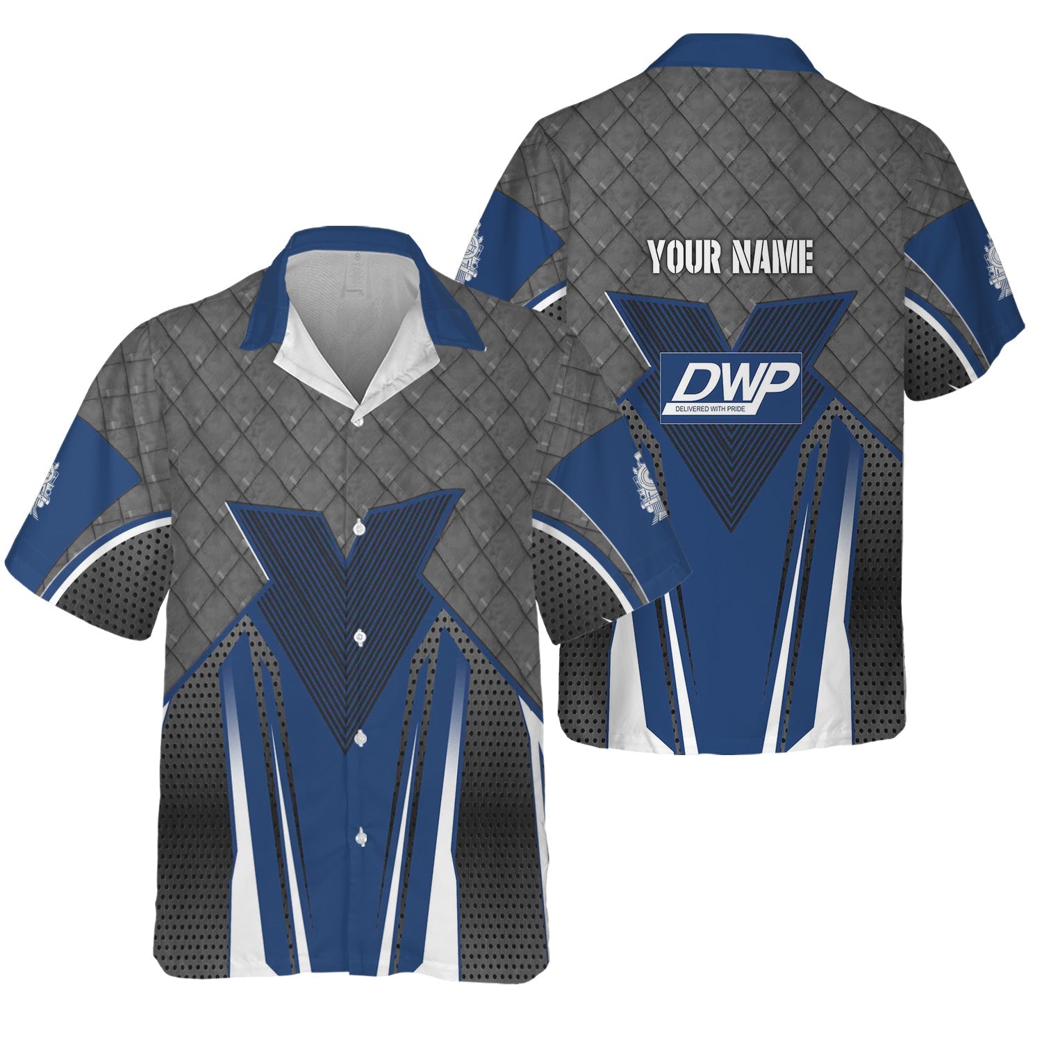 Railspirit Personalized Duluth, Winnipeg and Pacific Railway Hawaiian Shirt Rugged Steel Vibes Train Shirt All Over Print