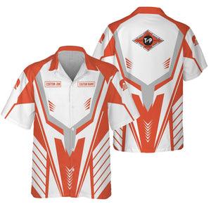 Railspirit Personalized Texas and Pacific Railway Hawaiian Shirt Workwear-Inspired with Custom Position Train Shirt