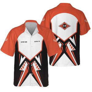 Railspirit Personalized Texas and Pacific Railway Hawaiian Shirt Vibriant Style with Custom Position Train Shirt