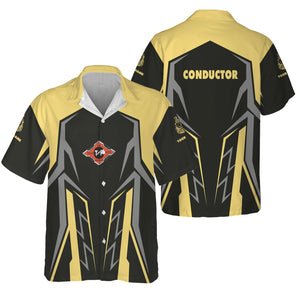 Railspirit Personalized Texas and Pacific Railway Hawaiian Shirt Futuristic Design with Custom Job Train Shirt