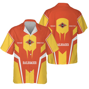 Railspirit Personalized Texas and Pacific Railway Hawaiian Shirt Custom Year Railroader Shirt Gift Idea For Train Lover