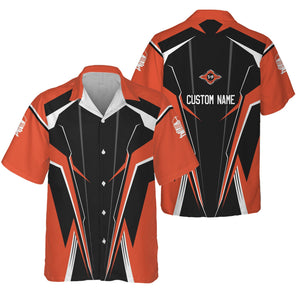 Railspirit Personalized Texas and Pacific Railway Hawaiian Shirt Lightning-Edge Design Train Shirt For Railroad Lovers