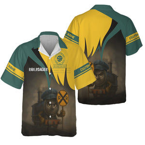 Railspirit Personalized Southern Railway U.S Hawaiian Shirt Angry Train SOU Hawaiian Shirt Gift Idea For Train Lover
