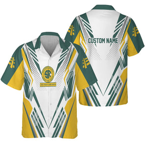 Railspirit Personalized Southern Railway U.S Hawaiian Shirt Railroad Tribute Design SOU Train Shirt for Train Lovers