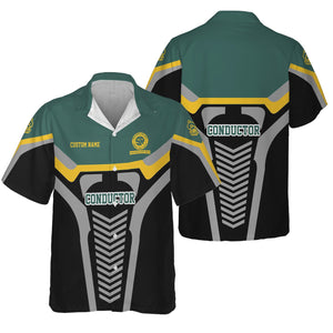 Railspirit Personalized Southern Railway U.S Hawaiian Shirt Track-Inspired with Custom Job Position SOU Train Shirt