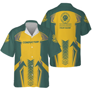 Railspirit Personalized Southern Railway U.S Hawaiian Shirt Standout Style with Custom Position SOU Train Shirt