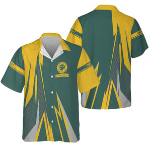 Railspirit Personalized Southern Railway U.S Hawaiian Shirt Lightning-Inspired Railway Style SOU Shirt For Train Lovers