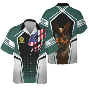 Railspirit Personalized Southern Railway U.S Hawaiian Shirt American Eagle Vintage Train SOU Shirt