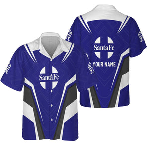 Railspirit Personalized Santa Fe ATSF Railway Hawaiian Shirt Railway Inspired Apparel Atchison, Topeka and Santa Fe Train Shirt For Train Lovers