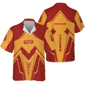 Railspirit Personalized Chicago South Shore and South Bend Railroad Hawaiian Shirt Railway Trainspotter Style Shirt Gift Idea For Foamers