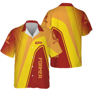 Railspirit Personalized Chicago South Shore and South Bend Railroad Hawaiian Shirt Vibrant Striking Style Shirt For Rail Enthusiasts