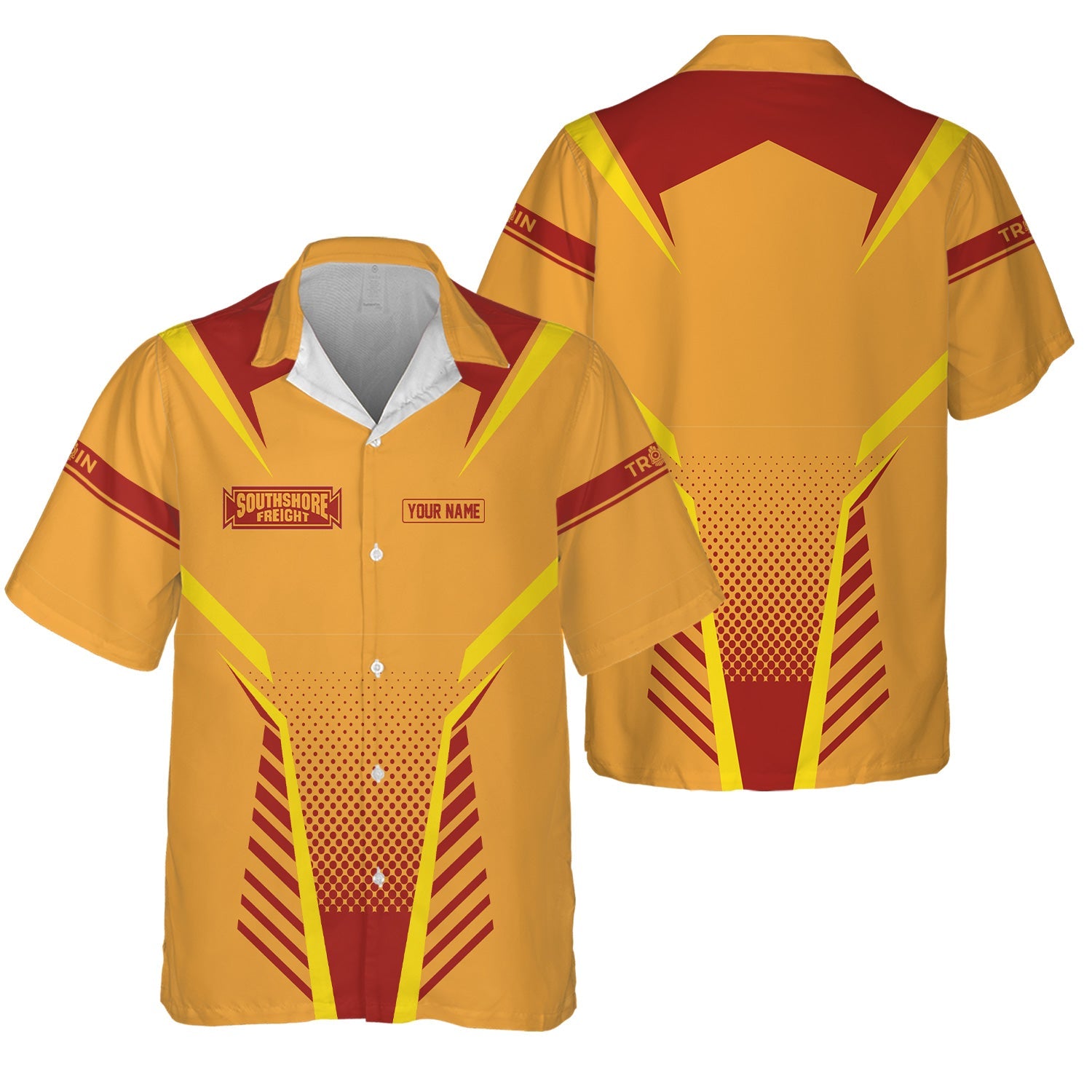 Railspirit Personalized Chicago South Shore and South Bend Railroad Hawaiian Shirt Unisex Train Shirt All Over Print