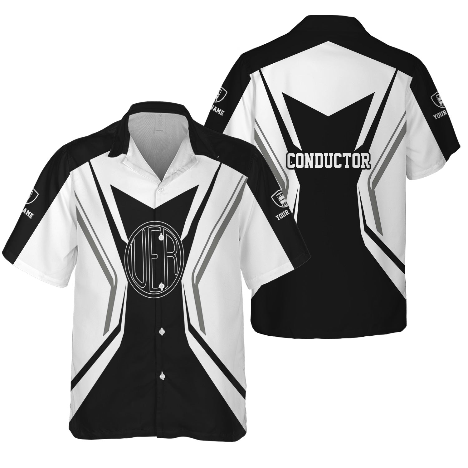 Railspirit Personalized Union Electric Railway Hawaiian Shirt Unique Style with Custom Job Train Shirt