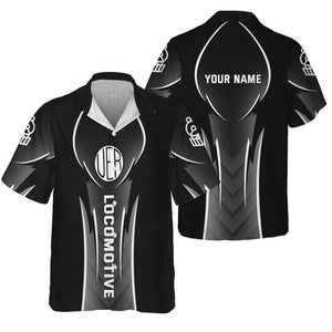 Railspirit Personalized Union Electric Railway Hawaiian Shirt Striking Line Style Train Shirt For Locomotive Lovers