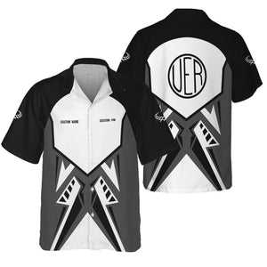 Railspirit Personalized Union Electric Railway Hawaiian Shirt Vibriant Style with Custom Position Train Shirt