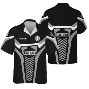 Railspirit Personalized Union Electric Railway Hawaiian Shirt Track-Inspired with Custom Job Position Train Shirt