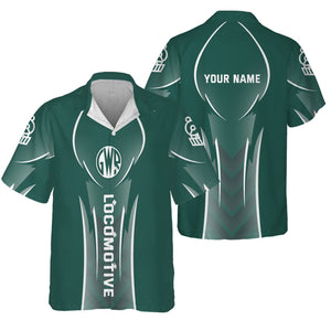 Railspirit Personalized Great Western Railway Hawaiian Shirt Striking Line Style Train Shirt For Locomotive Lovers