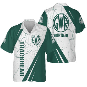 Railspirit Personalized Great Western Railway Hawaiian Shirt Crackle Texture Style Shirt For Trackhead